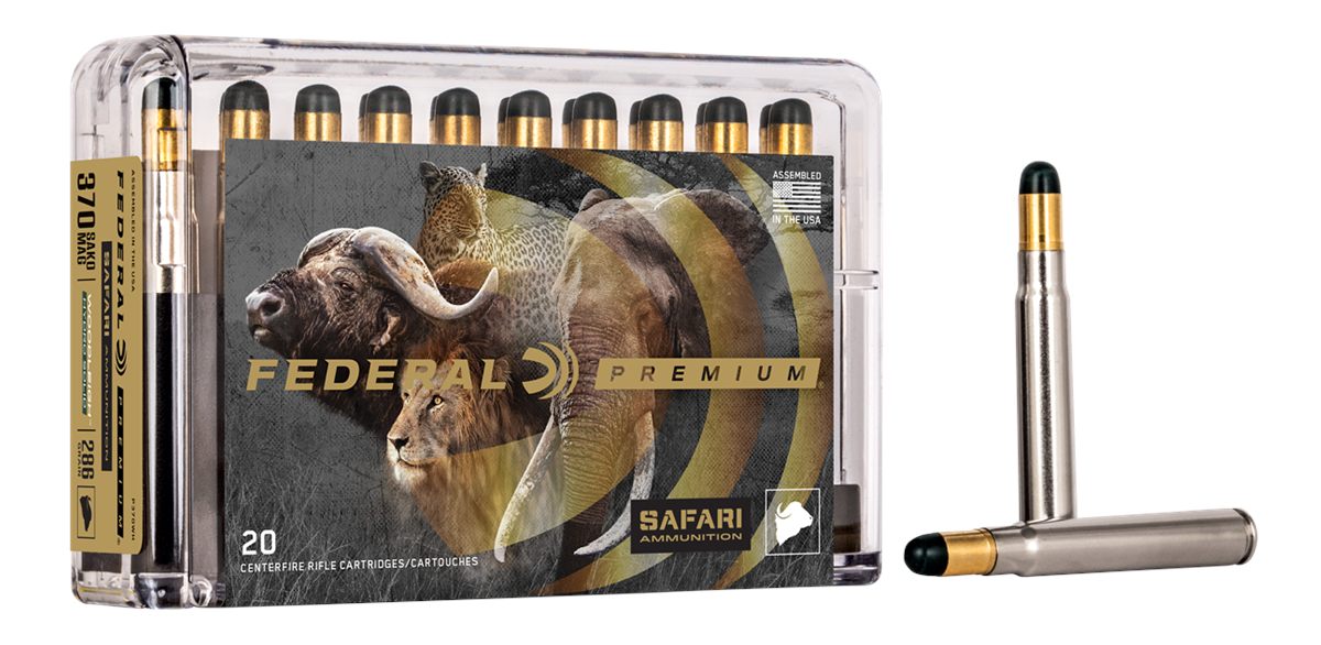 Federal Cartridge P370WH Premium Safari Cape-Shok 370 SakoMag 286gr Woodlei