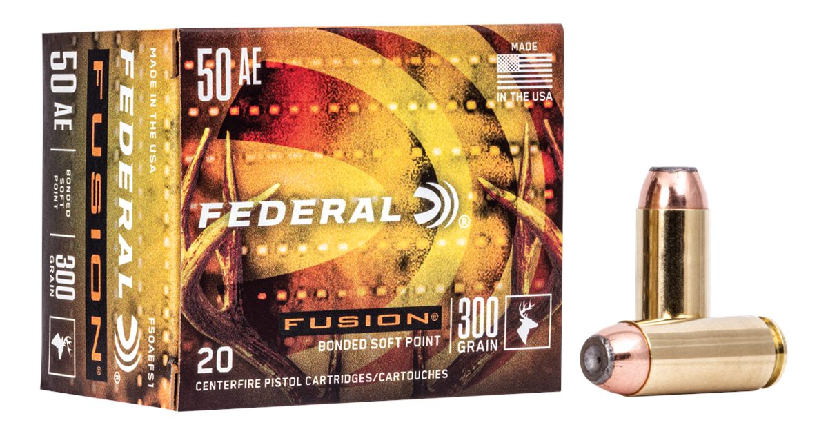Federal F50AEFS1 Fusion Handgun 50AE 300gr Soft Point 20 Per Box/10 Case