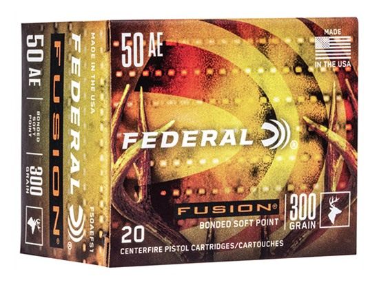 Federal F50AEFS1 Fusion Handgun 50AE 300gr Soft Point 20 Per Box/10 Case view 3