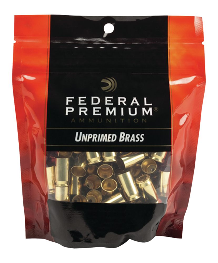 Federal Premium Unprimed Brass Handgun Cartridge Cases 100/ct .40 S W