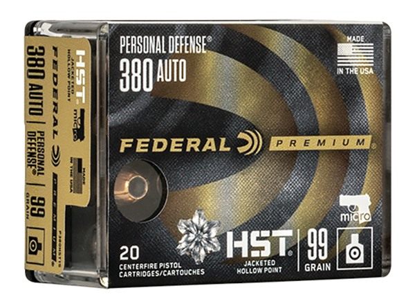 Federal P380HST1S Premium Personal Defense Micro 380ACP 99gr HST Jacketed H view 2