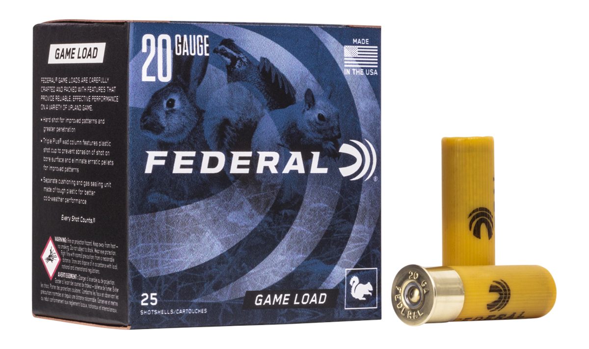 Federal Cartridge H2008 Game-Shok Upland 20 Gauge 2.75in 7/8 oz 8 Shot 25 P