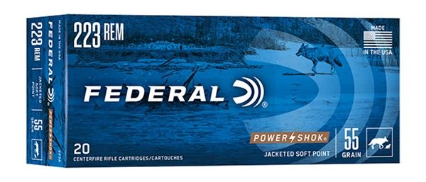 Federal 223A Power-Shok 223 Rem 55gr Jacketed Soft Point 20 Per Box/10 Case view 3