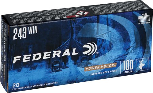 Federal Ammo 243B Power-Shok 243 Win 100gr Jacketed Soft Point 20 Per Box/1 view 4