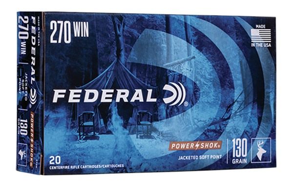 Federal 270A Power-Shok 270 Win 130gr Jacketed Soft Point 20 Per Box/10 Cas view 3