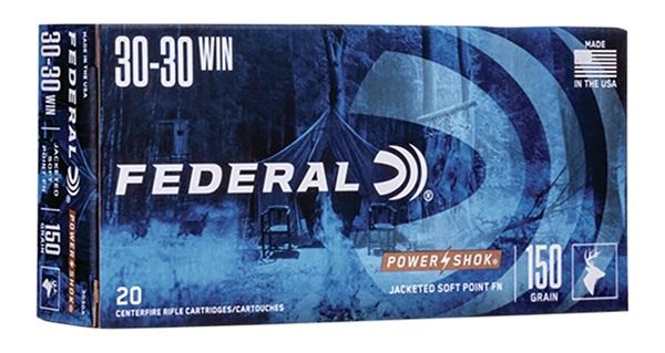 Federal 3030A Power-Shok 30 Win 150gr Jacketed Soft Point 20 Per Box/10 Cas view 3