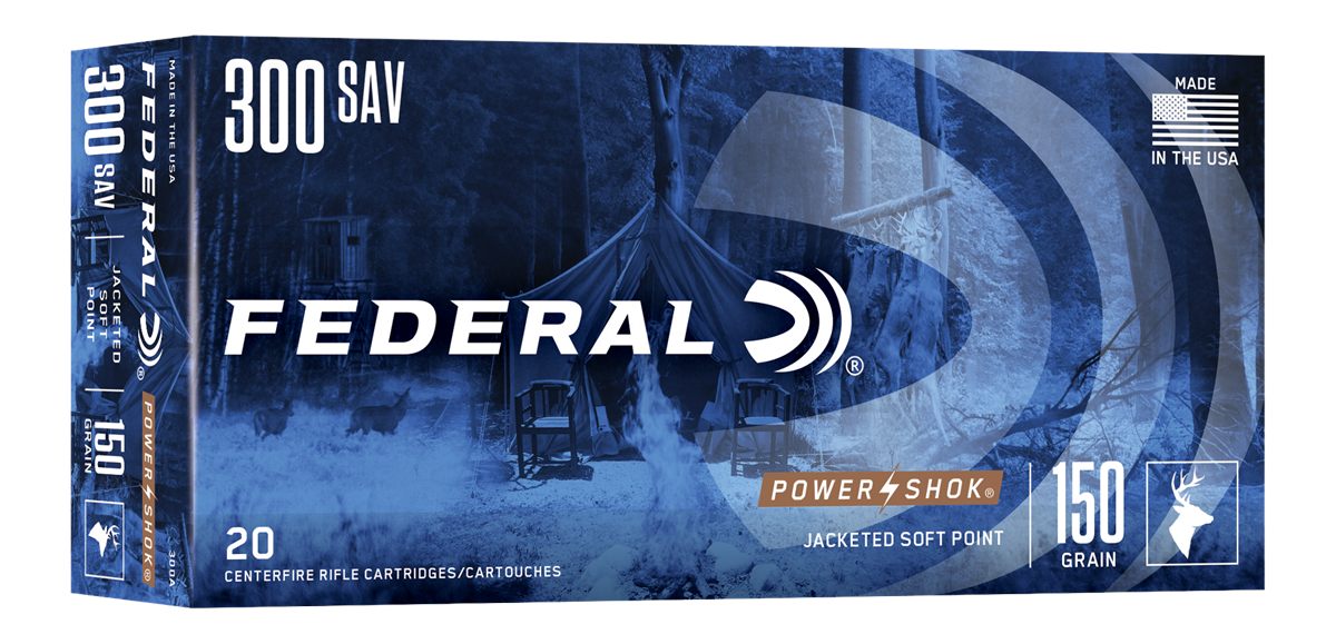 Federal 300A Power-Shok 300 Savage 150gr Jacketed Soft Point 20 Per Box/10
