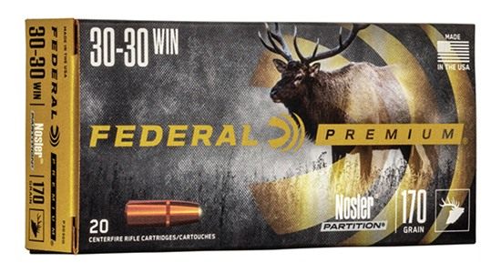 Federal P3030D Premium 30 Win 170gr Nosler Partition 20 Per Box/10 Case view 2