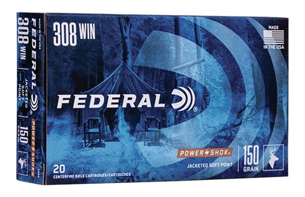 Federal Ammo 308A Power-Shok 308 Win 150gr Jacketed Soft Point 20 Per Box/1 view 2
