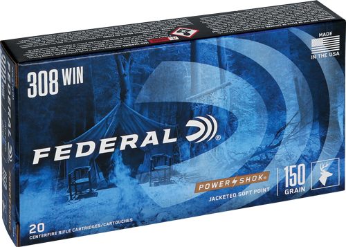 Federal Ammo 308A Power-Shok 308 Win 150gr Jacketed Soft Point 20 Per Box/1 view 4