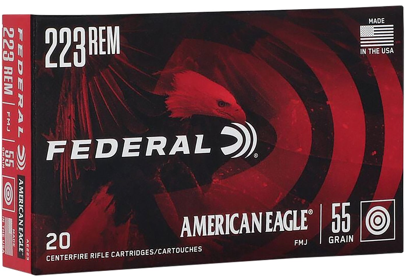 Federal Cartridge AE223 American Eagle Rifle 223 Rem 55gr Full Metal Jacket