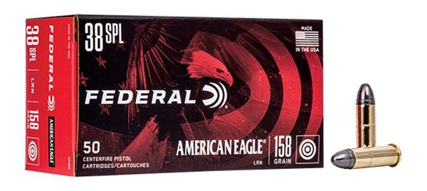 Federal AE38B American Eagle Handgun 38 Special 158gr Lead Round Nose 50 Pe view 3