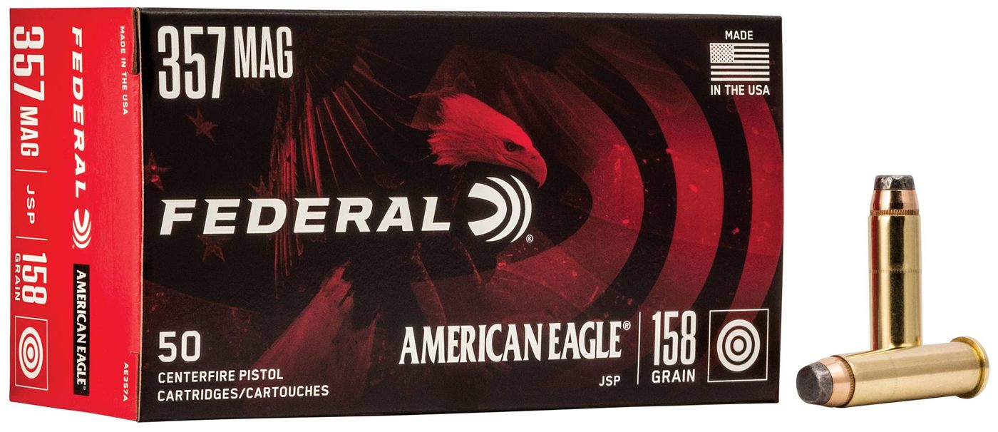 Federal AE357A American Eagle Handgun 357 Mag 158gr Jacketed Soft Point 50