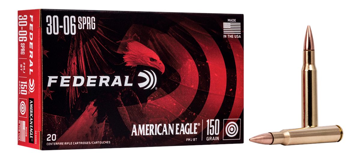 Federal AE3006N American Eagle Rifle 30-06 Springfield 150gr Full Metal Jac