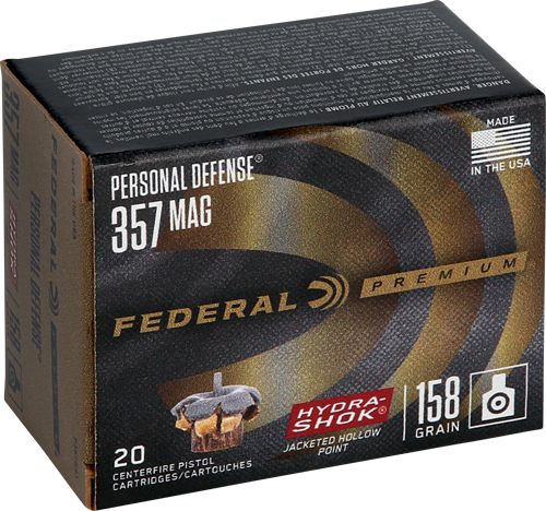 Federal P357HS1 Premium Personal Defense 357 Mag 158gr Hydra-Shok Jacketed view 2