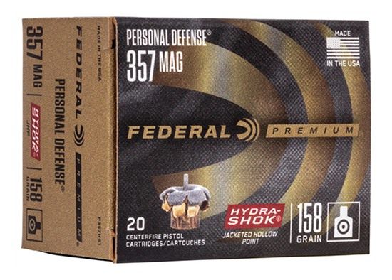 Federal P357HS1 Premium Personal Defense 357 Mag 158gr Hydra-Shok Jacketed view 3