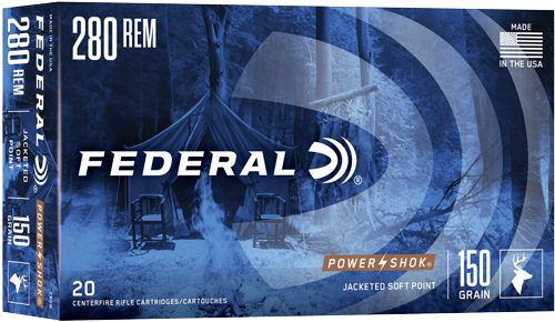 Federal Power-Shok Rifle Ammunition .280 Rem 150 gr SP 2890 fps - 20/ct view 3