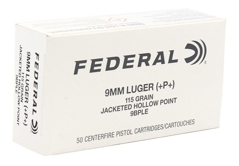 FEDERAL CLASSIC HI SHOK 9MM+P+ 115GR JHP 50RD BX 1000RD CASE