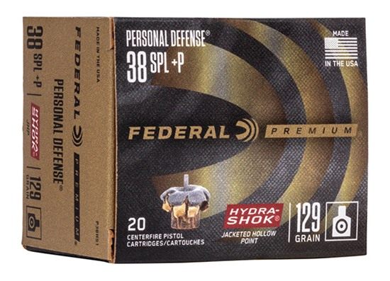 Federal Cartridge P38HS1 Premium Personal Defense 38 Special+P 129gr Hydra view 3