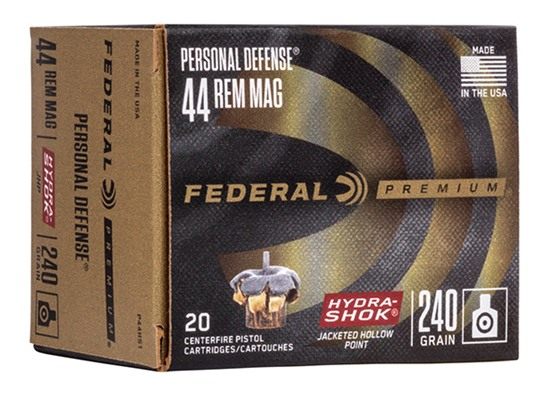 Federal P44HS1 Premium Personal Defense 44 RemMag 240gr Hydra-Shok Jacketed view 2