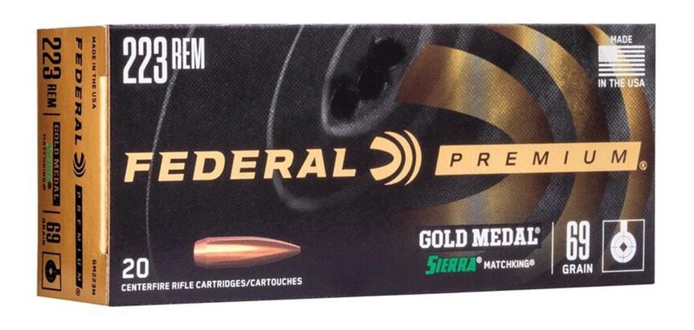 Federal Premium Gold Medal Sierra MatchKing Rifle Ammunition .223 Rem 69 gr view 2
