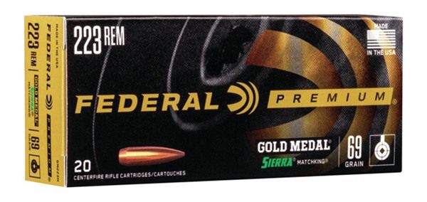 Federal Premium Gold Medal Sierra MatchKing Rifle Ammunition .223 Rem 69 gr view 4