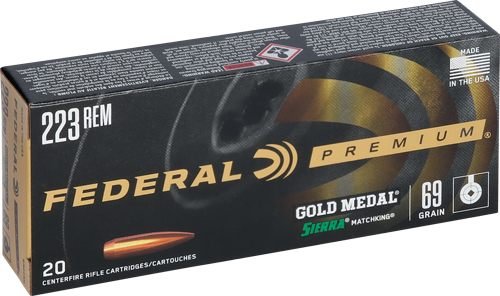Federal Premium Gold Medal Sierra MatchKing Rifle Ammunition .223 Rem 69 gr view 5