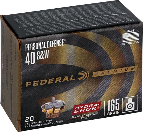 Federal P40HS3 Premium Personal Defense 40S W 165gr Hydra-Shok Jacketed Hol view 2