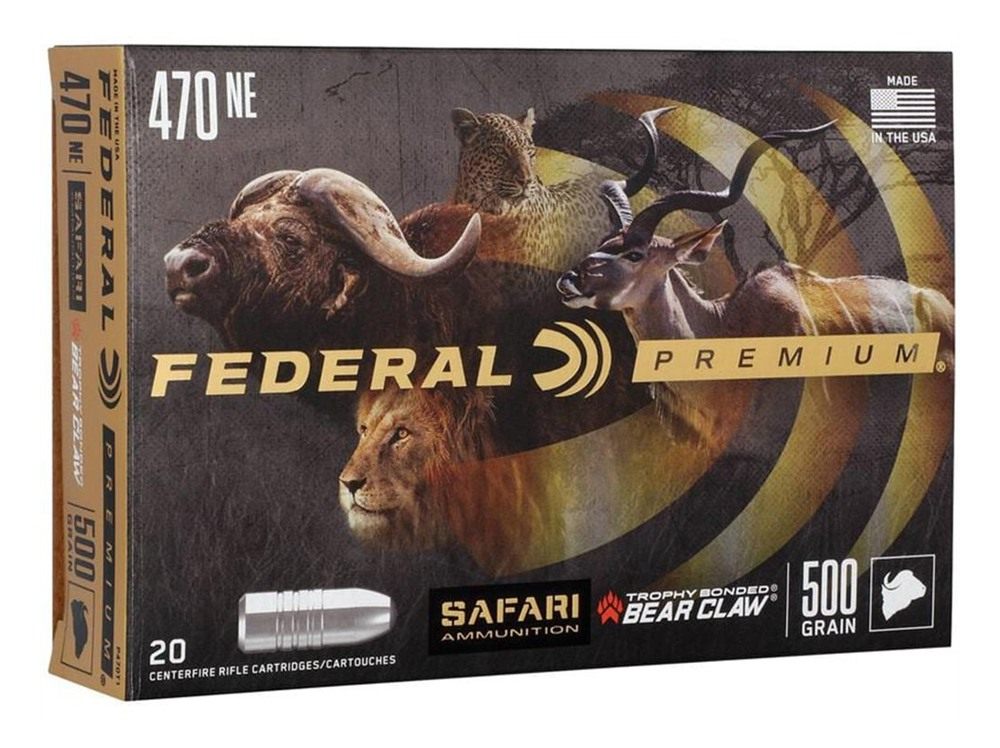 Federal Cartridge P470T1 Premium Safari Cape-Shok 470 NitroExpress 500gr Tr view 2