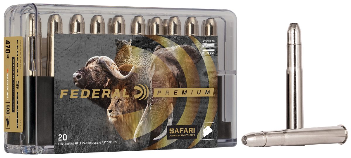 Federal Cartridge P470T1 Premium Safari Cape-Shok 470 NitroExpress 500gr Tr view 3