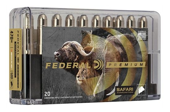 Federal Cartridge P470T1 Premium Safari Cape-Shok 470 NitroExpress 500gr Tr view 4