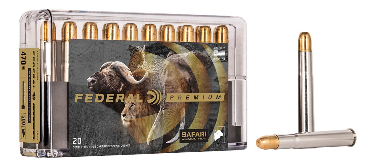 Federal Cartridge P470T2 Premium Safari Cape-Shok 470 NitroExpress 500gr Tr view 3