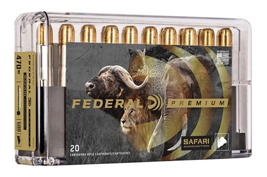 Federal Cartridge P470T2 Premium Safari Cape-Shok 470 NitroExpress 500gr Tr view 5