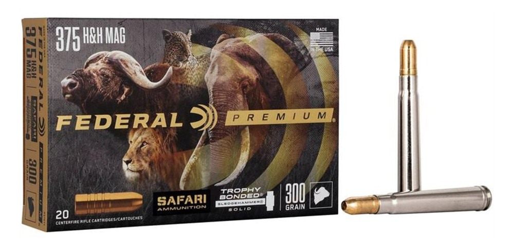 Federal P375T2 Premium Safari Cape-Shok 375H HMag 300gr Trophy Bonded Sledg view 3