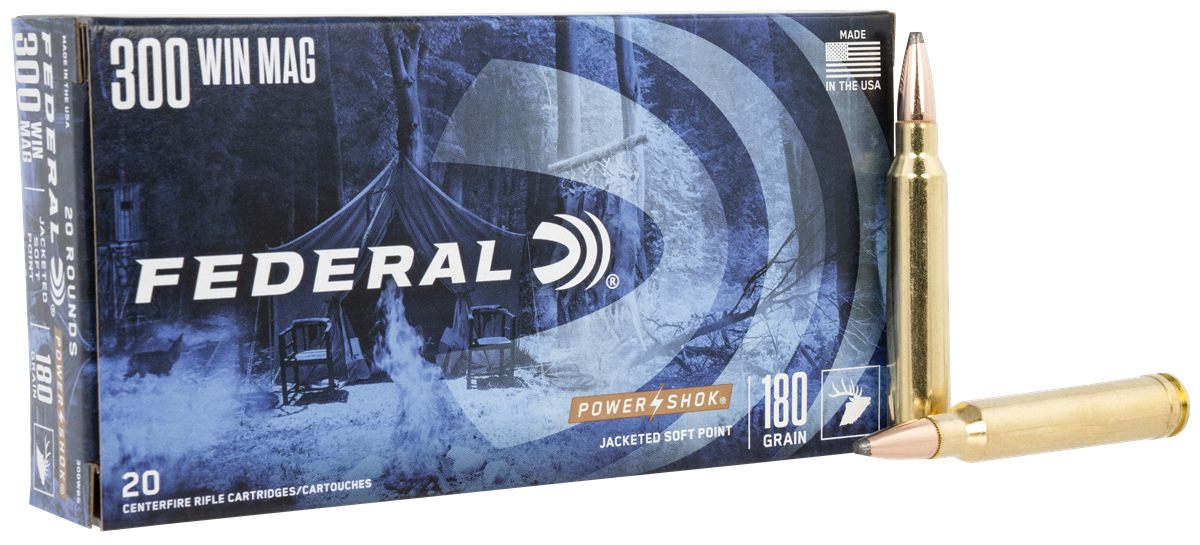 Federal 300WBS Power-Shok 300 WinMag 180gr Jacketed Soft Point 20 Per Box/1