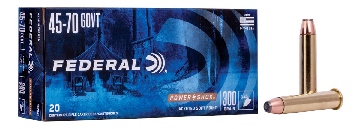Federal Cartridge 4570AS Power-Shok 45-70 Gov 300gr Jacketed Soft Point 20