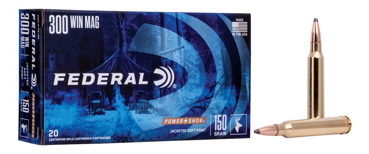 Federal 300WGS Power-Shok 300 WinMag 150gr Jacketed Soft Point 20 Per Box/1