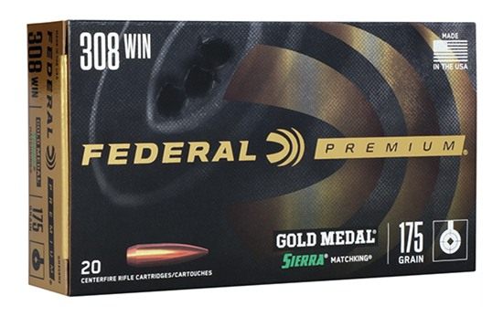 Federal Premium Gold Medal Sierra MatchKing Rifle Ammunition .308 Win 175 g view 2