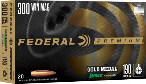 Federal Premium Gold Medal Sierra MatchKing Rifle Ammunition .300 Win Mag 1 view 3