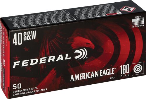 Federal Ammo AE40R1 American Eagle Handgun 40S W 180gr Full Metal Jacket 50 view 3