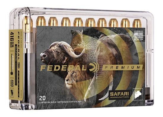 Federal Cartridge P416RT2 Premium Safari Cape-Shok 416 RemMag 400gr Trophy view 4