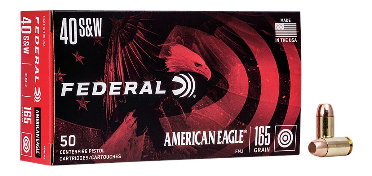 Federal AE40R3 American Eagle Handgun 40S W 165gr Full Metal Jacket 50 Per