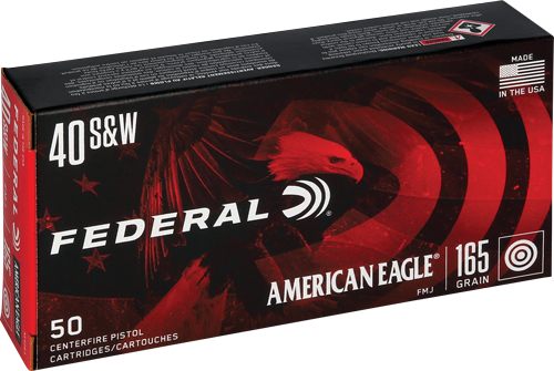 Federal AE40R3 American Eagle Handgun 40S W 165gr Full Metal Jacket 50 Per view 3