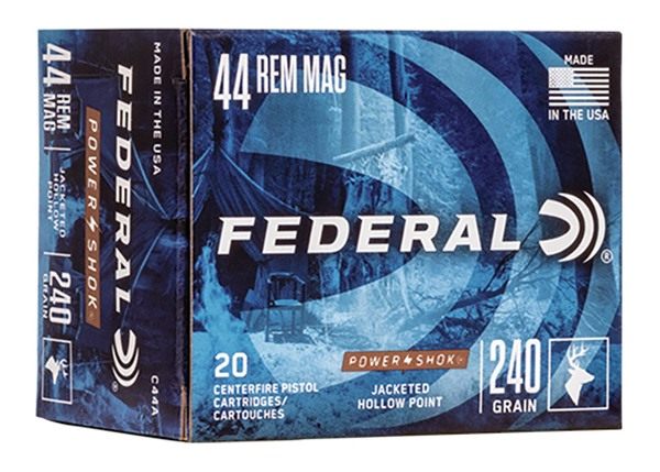 Federal C44A Power-Shok Handgun 44 RemMag 240gr Jacketed Hollow Point 20 Pe view 3