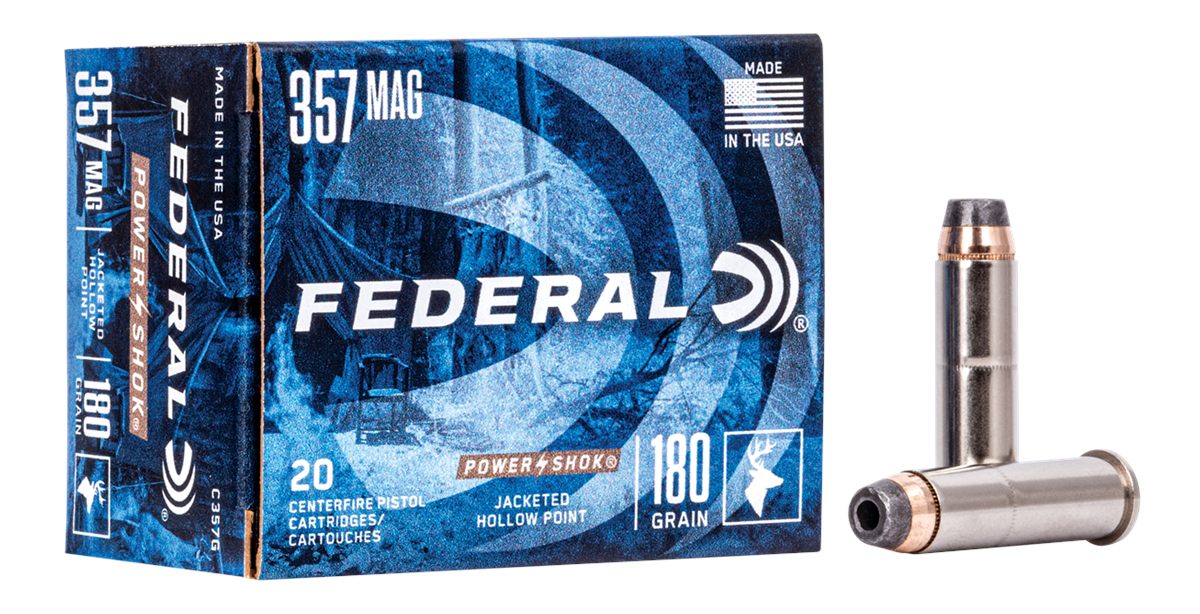 Federal C357G Power-Shok Handgun 357 Mag 180gr Jacketed Hollow Point 20 Per