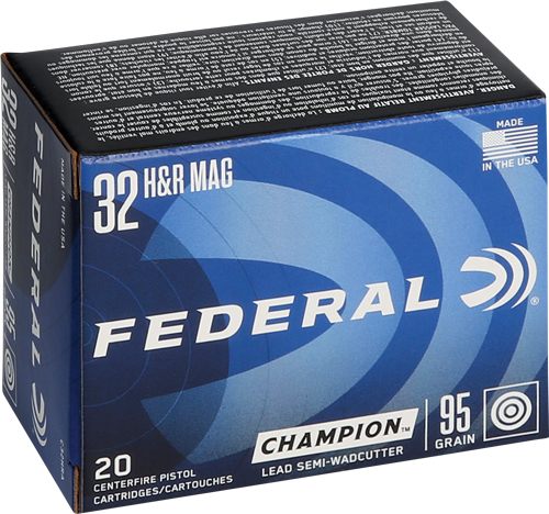 Federal C32HRA Champion Training 32H R Mag 95gr Lead Semi Wadcutter 20 Per view 3