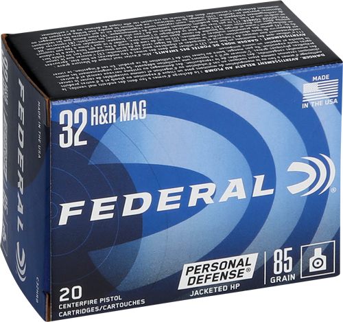 Federal C32HRB Personal Defense 32H R Mag 85gr Jacketed Hollow Point 20 Box view 2