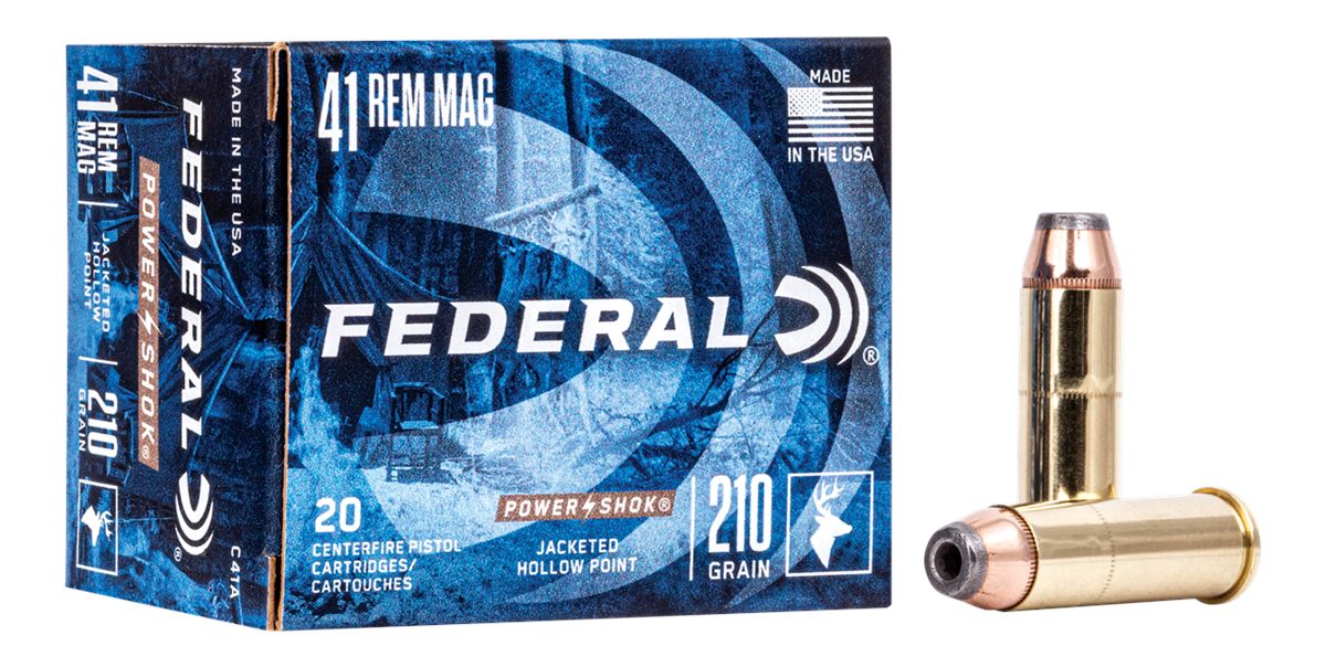 Federal C41A Power-Shok Handgun 41 RemMag 210gr Jacketed Hollow Point 20 Pe