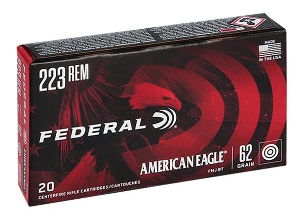 Federal AE223N American Eagle Rifle 223 Rem 62gr Full Metal Jacket Boat Tai view 3