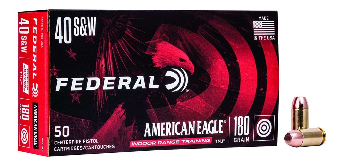 Federal AE40N1 American Eagle Indoor Range Training 40S W 180gr Total Metal